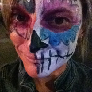 Dia de Lost Muertos face paint