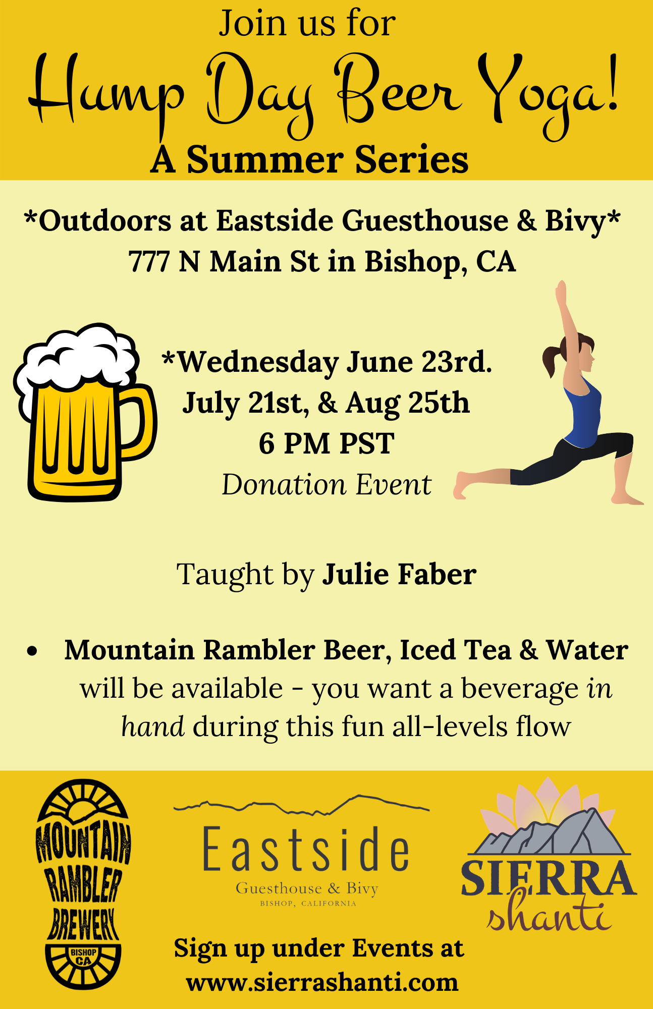 Hump Day Beer Yoga