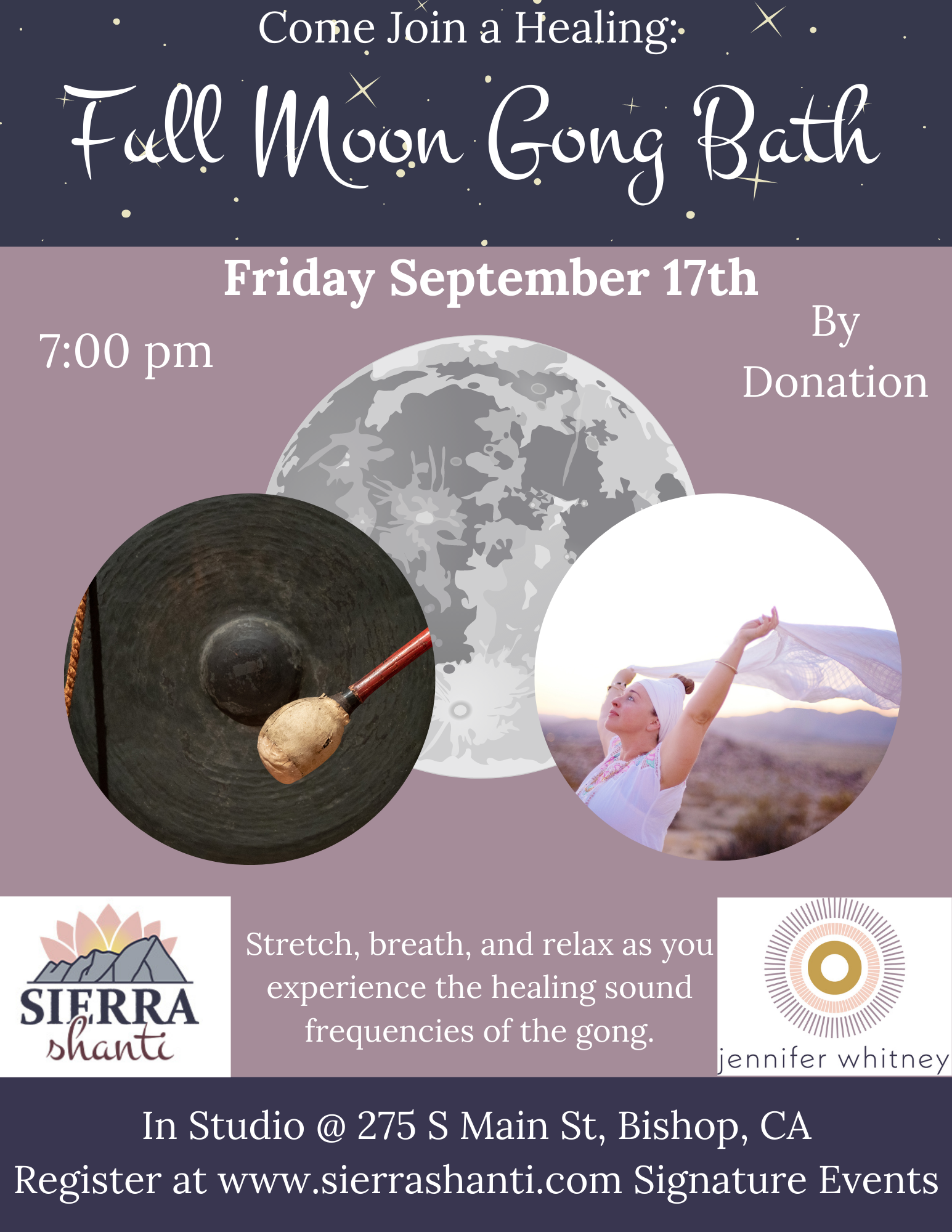 Full Moon Gong Bath Sep 2021 Full Moon Gathering